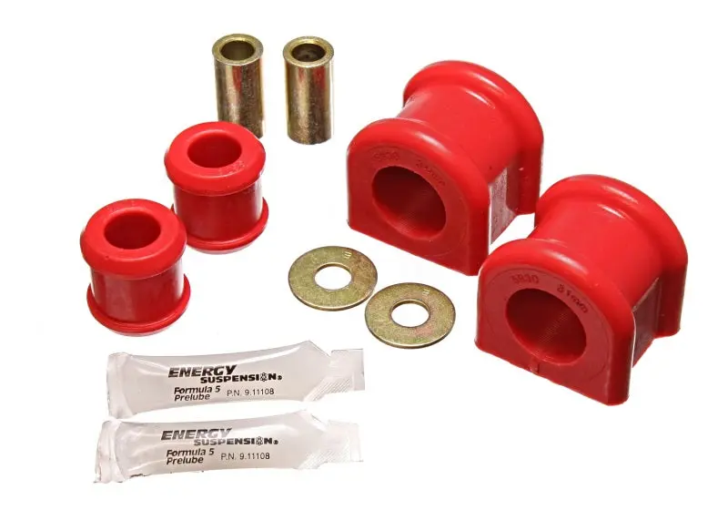 Energy Suspension 07 11 Jeep Wrangler JK Red Front 31mm Sway Bar and Endlink Bushing Set