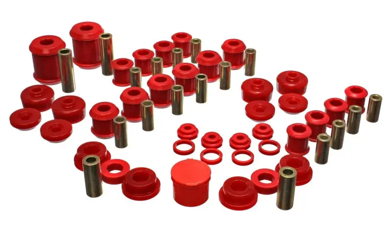 Energy Suspension 95 99 Mitsubishi Eclipse FWD AWD Red Hyper flex Master Bushing Set