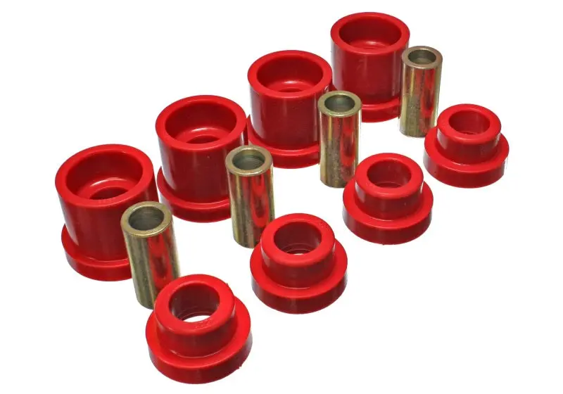 Energy Suspension 95 98 Nissan 240SX (S14) Red Rear Subframe Insert Set (Must reuse all metal parts)