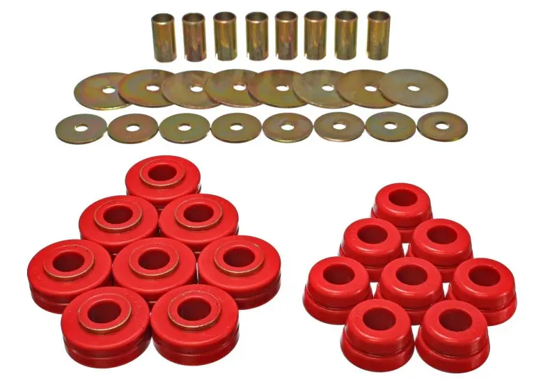 Energy Suspension Nissan Datsun Red Body Mount Set