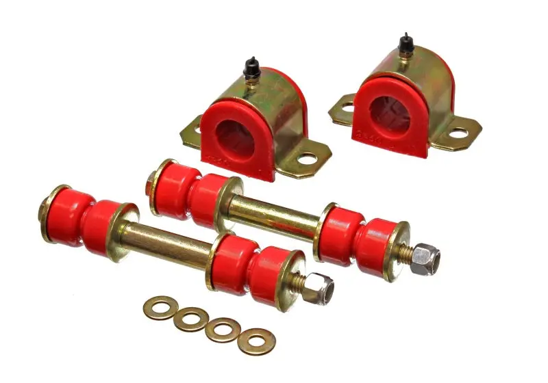 Energy Suspension 95 00 Toyota Pickup 2WD (Exc T 100 Tundra) Red 25mm Front Sway Bar Bushing Set