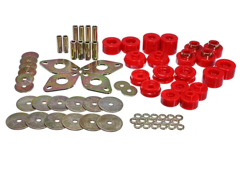 Energy Suspension 00 02 Toyota 4 Runner 2WD 4WD Red Body Mount Bushing Set