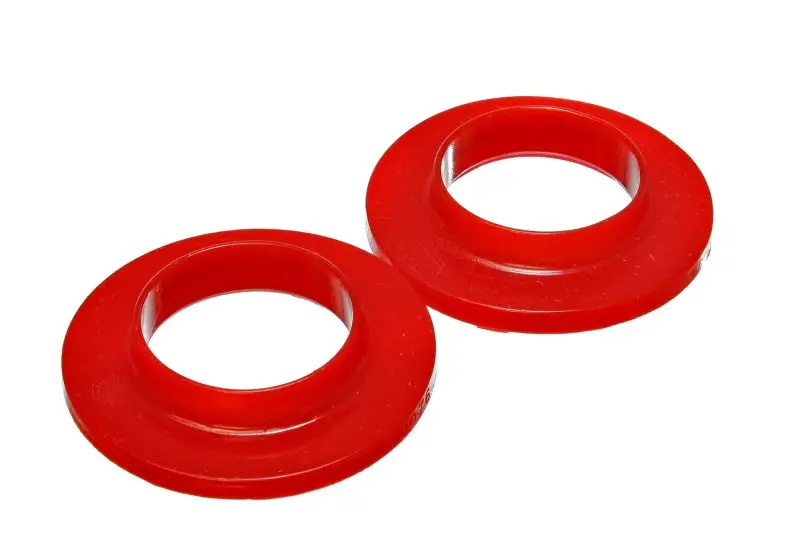 Energy Suspension Universal 2 1 8in ID 3 3 4in OD 3 4in H Red Coil Spring Isolators (2 per set)