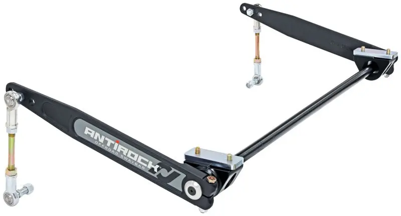 RockJock XJ Antirock Sway Bar Kit Front Bolt On Aluminum Mounts 17in Forged Arms