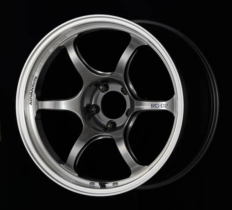Advan RG D2 17x8.5 +31 5 114.3 Machining & Racing Hyper Black Wheel