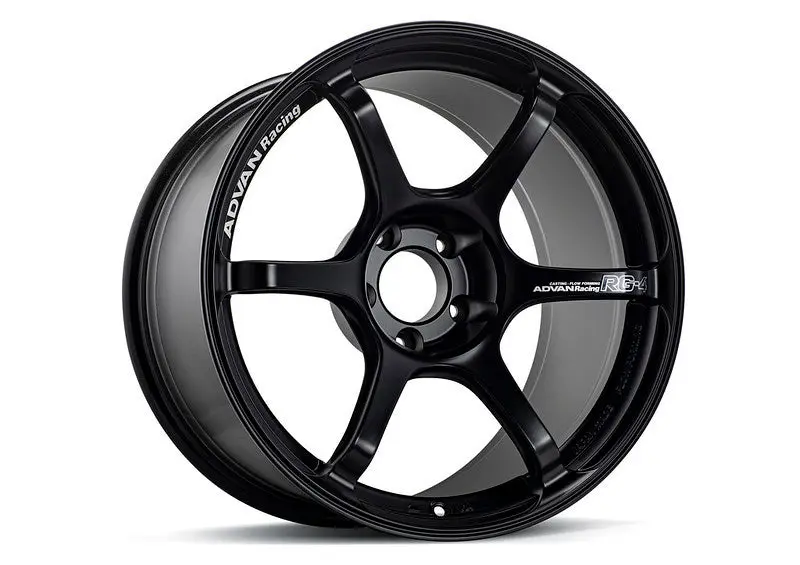 Advan RG 4 18x9 +35 5 114.3 Semi Gloss Black Wheel