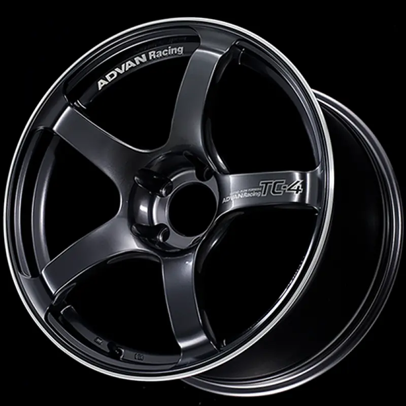 Advan TC4 18x9.5 +12 5 114.3 Racing Gunmetallic and Ring Wheel