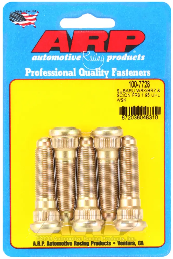 ARP Subaru WRX BRZ & Scion FRS 1.95 UHL 12mm x 1.25 Wheel Stud Kit (5 Pack)