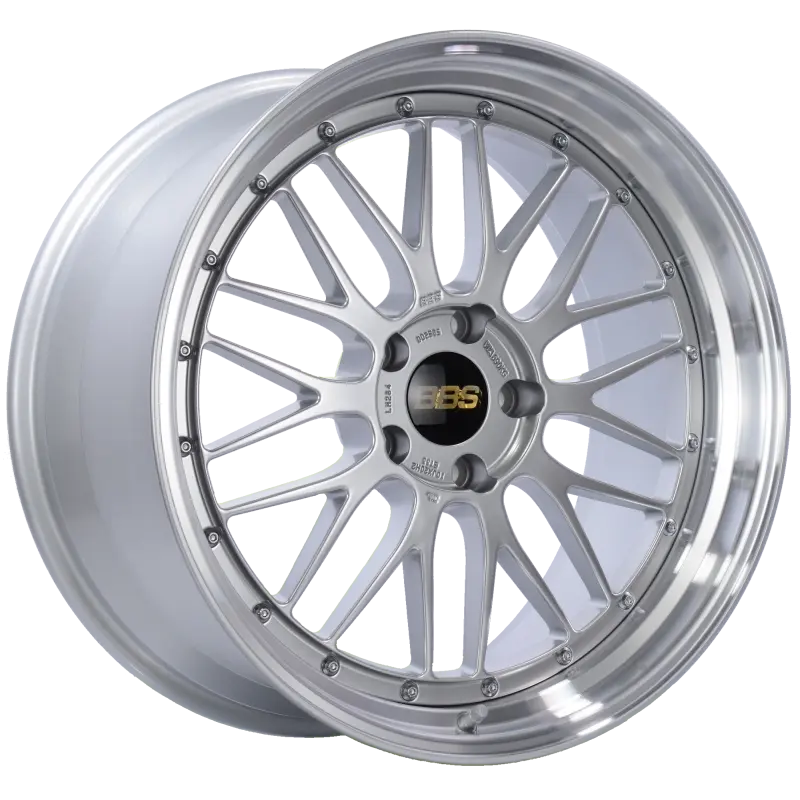 BBS LM 20x10 5x120 ET33 Diamond Silver Wheel Diamond Cut Lip 82mm PFS Required