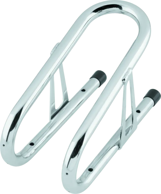 BikeMaster 3 1 2in Wheel Chock Chrome