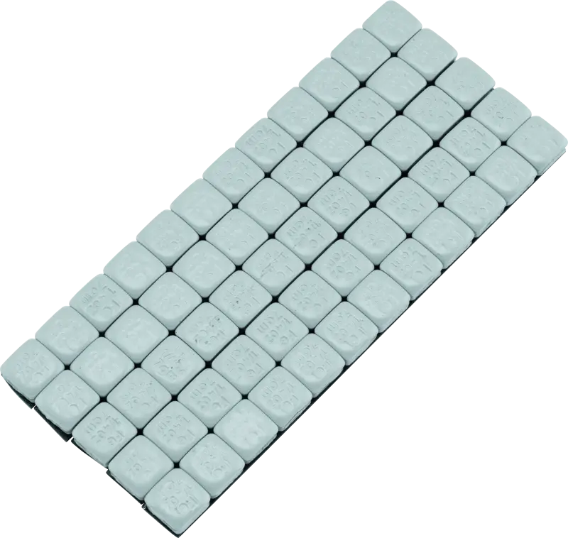 BikeMaster Square Wheel Weights Adhesive 1 4oz Silver
