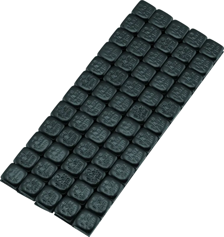 BikeMaster Square Wheel Weights Adhesive 1 4oz Black