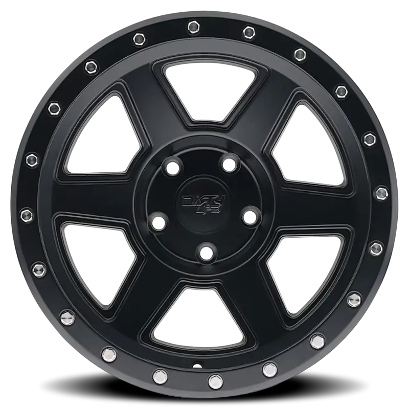 Dirty Life 9315 Compound 17x9 6x139.7 BP 12mm Offset 106mm Hub Matte Black Wheel