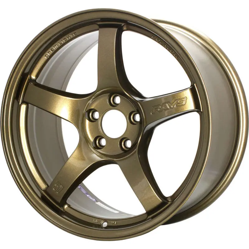 Gram Lights 57CR 18x9.5 +38 5 114.3 Almite Gold Wheel (Min Order Qty 20)