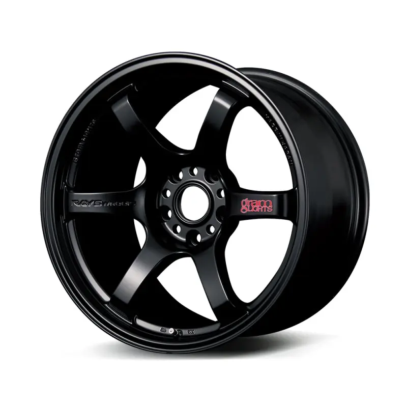 Gram Lights 57DR 18x9.5 +22 5 114.3 Semi Gloss Black Wheel