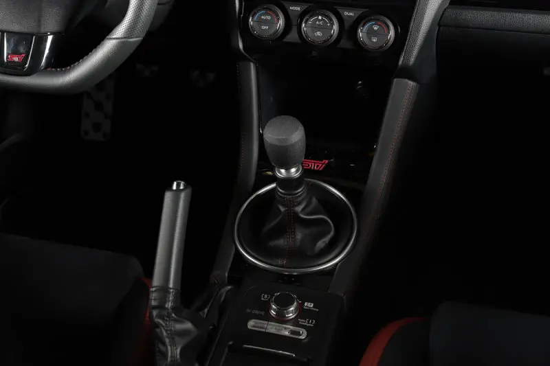 GrimmSpeed Stubby Shift Knob Stainless Steel Black M12x1.25