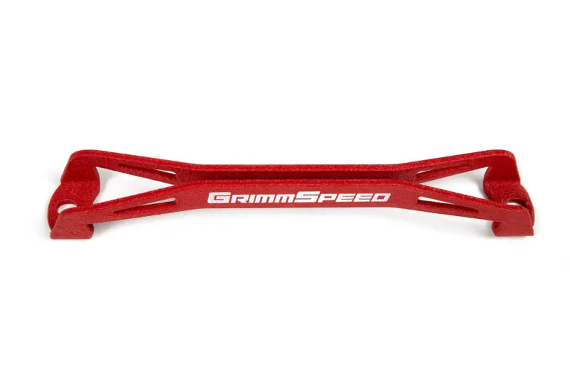 GrimmSpeed 08 18 Subaru WRX STI Lightweight Battery Tie Down Red