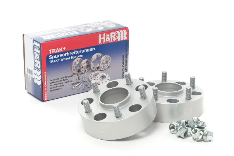 H&R Trak+ 18mm DRM Wheel Spacer 4 100 Bolt Pattern 54.1 Center Bore Stud 12x1.5 Thread Hu0026R