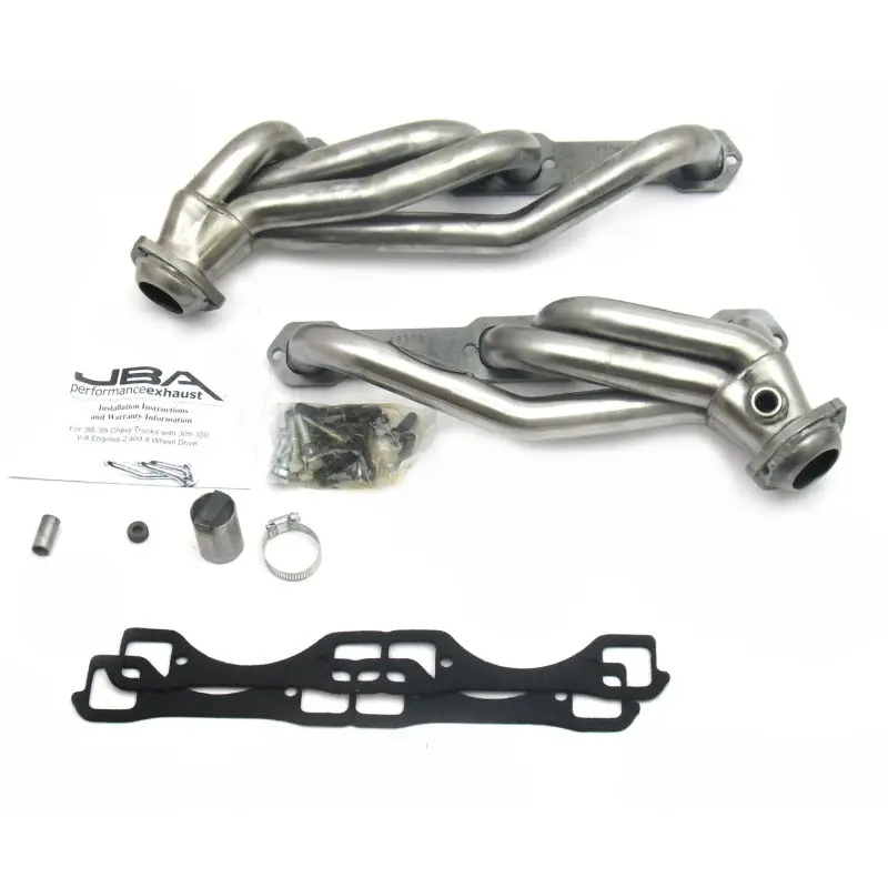 JBA 92 95 Chevrolet Blazer 5.0L 5.7L w o .I.R. 1 1 2in Primary Raw 409SS Cat4Ward Header