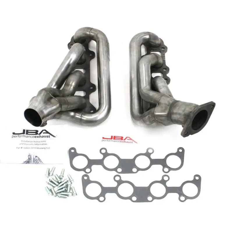 JBA 15 20 Ford Mustang 5.0L Coyote 1 3 4in Primary Raw 409SS Cat4Ward Header