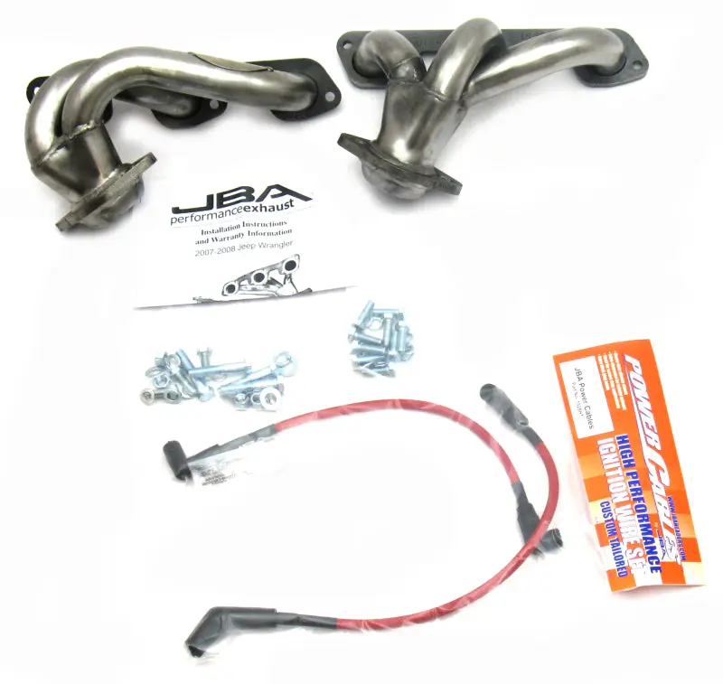 JBA 07 11 Jeep 3.8L V6 1 1 2in Primary Raw 409SS Cat4Ward Header