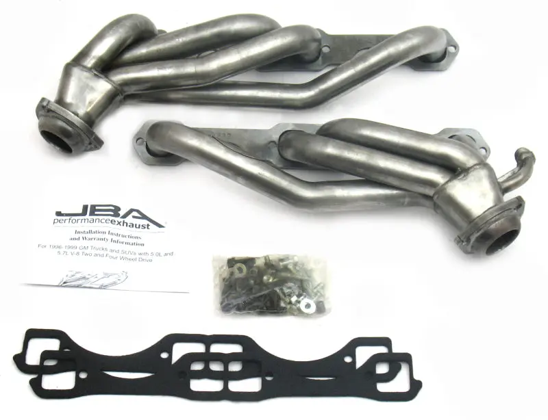 JBA 96 00 GM Truck 5.0L 5.7L SBC w o .I.R. 1 1 2in Primary Raw 409SS Cat4Ward Header
