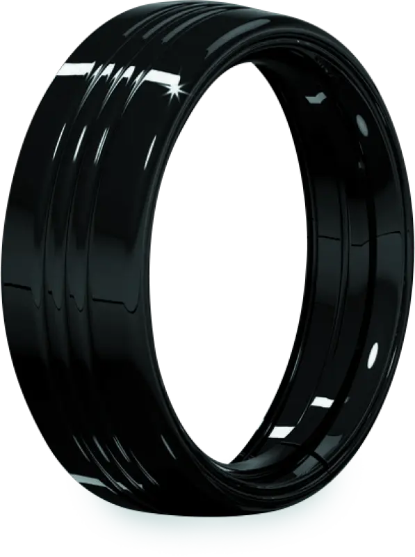 Kuryakyn 7inch Headlamp Trim Ring Gloss Black