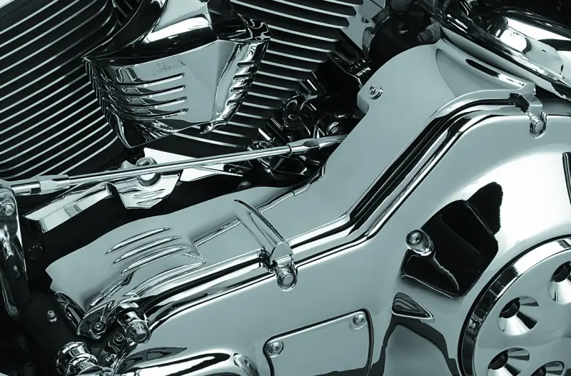 Kuryakyn Cast Inner Primary Cover 90 06 Touring Models Chrome