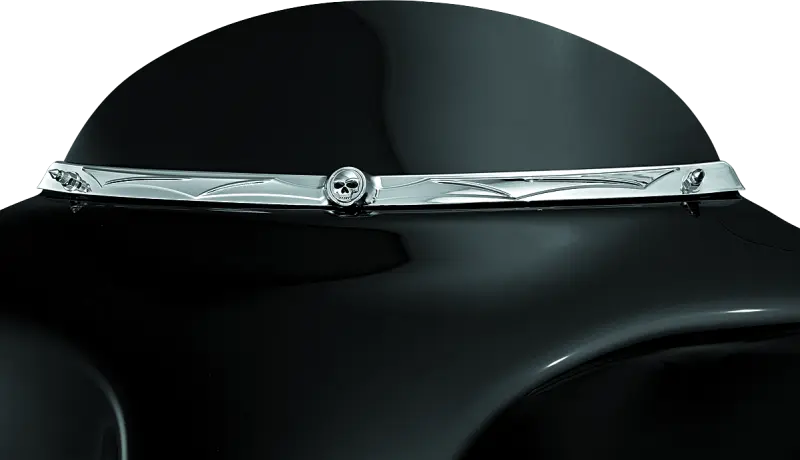 Kuryakyn Zombie Windshield Trim 96 13 Touring Chrome