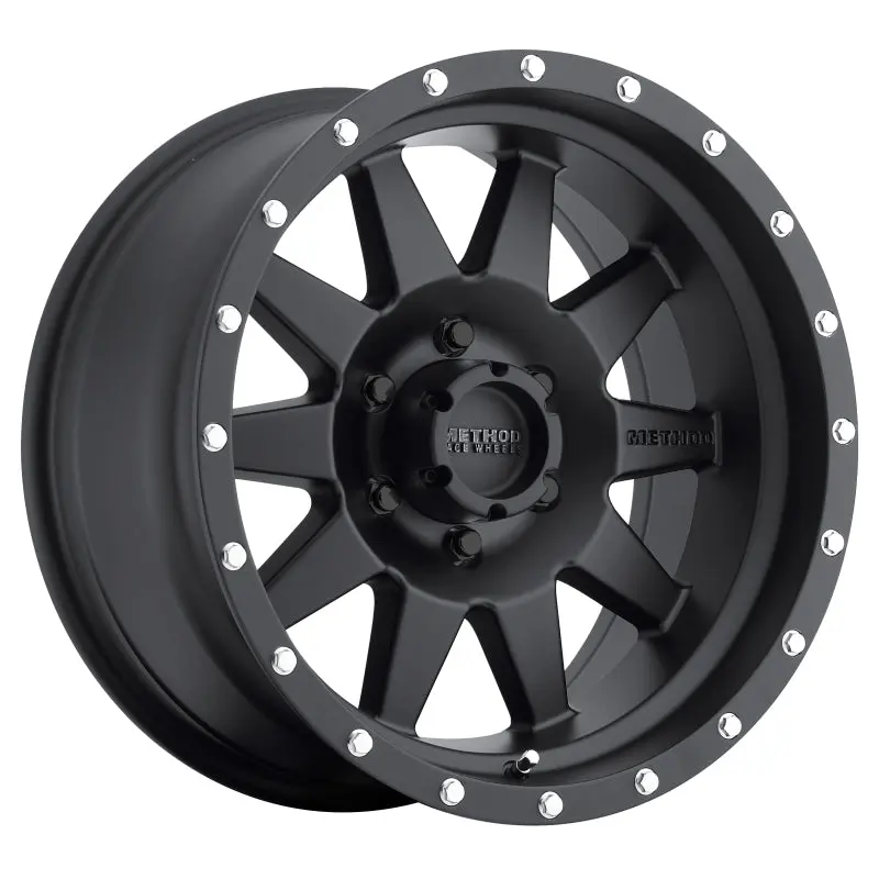 Method MR301 Standard 15x7 6mm Offset 6x5.5 108mm CB Matte Black Wheel Method Wheels