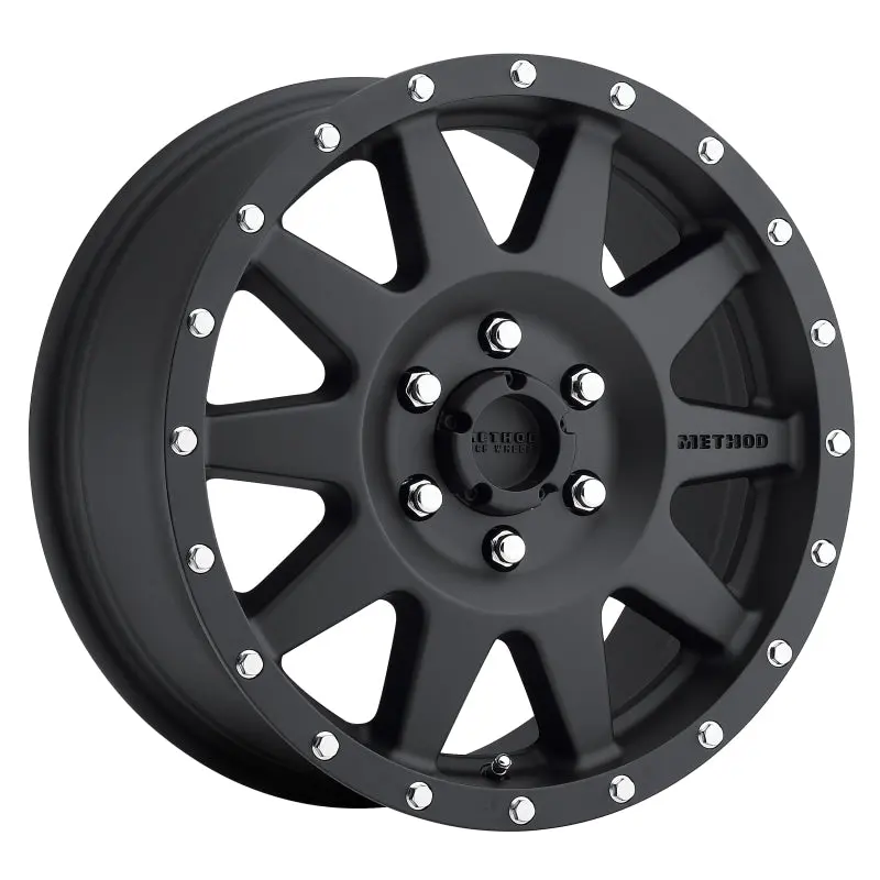 Method MR301 Standard 17x7.5 +50mm Offset 6x130 84.1mm CB Matte Black Wheel Method Wheels
