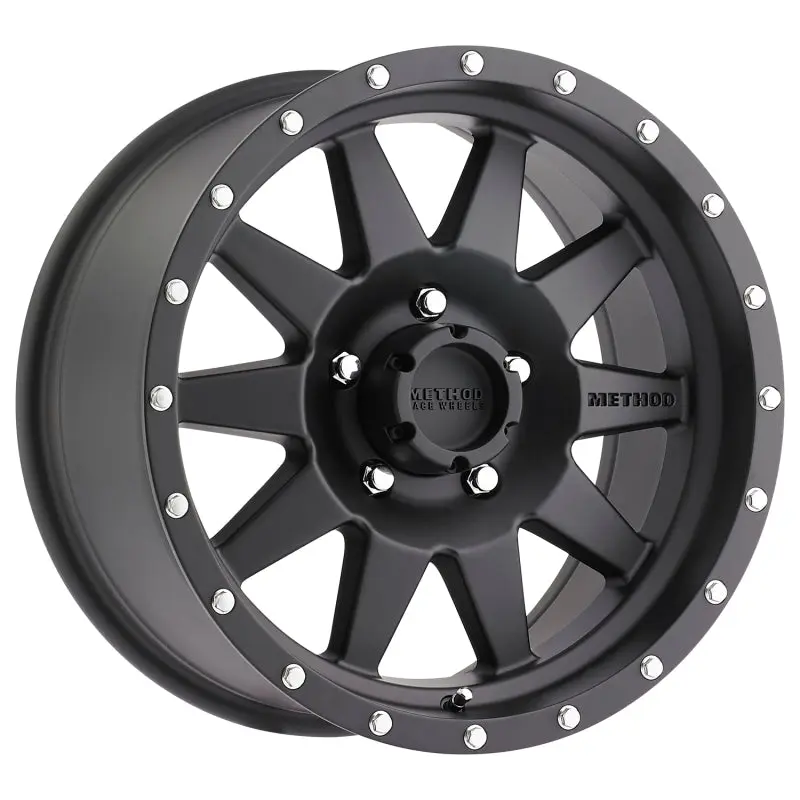 Method MR301 Standard 18x9 +18mm Offset 5x150 116.5mm CB Matte Black Wheel Method Wheels