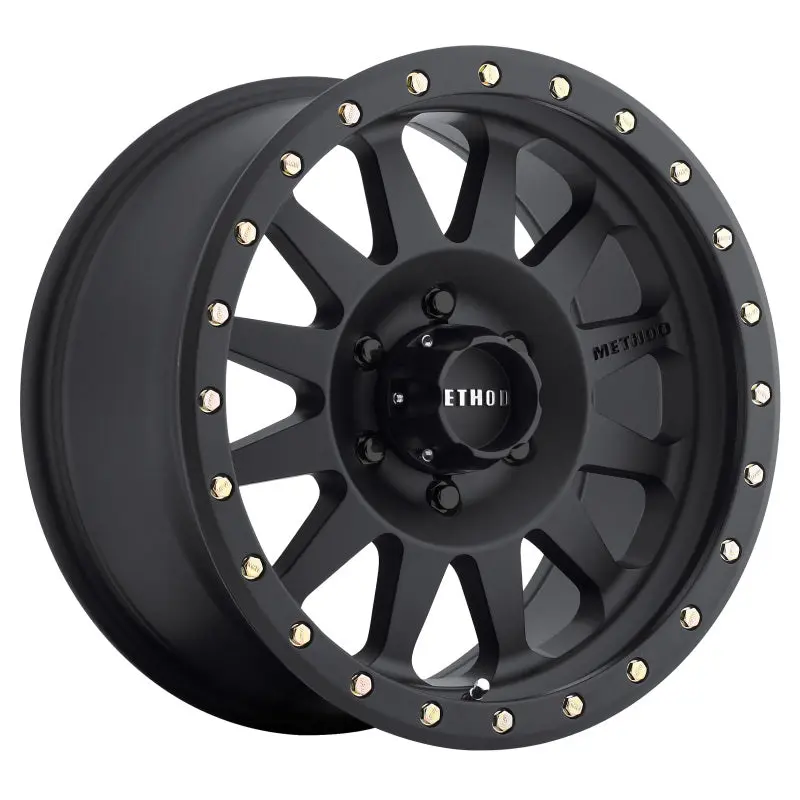 Method MR304 Double Standard 15x8 24mm Offset 6x5.5 108mm CB Matte Black Wheel Method Wheels