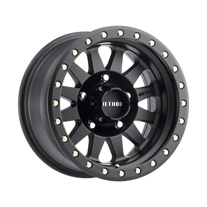 Method MR304 Double Standard 17x8.5 0mm Offset 5x5 94mm CB Matte Black Wheel Method Wheels