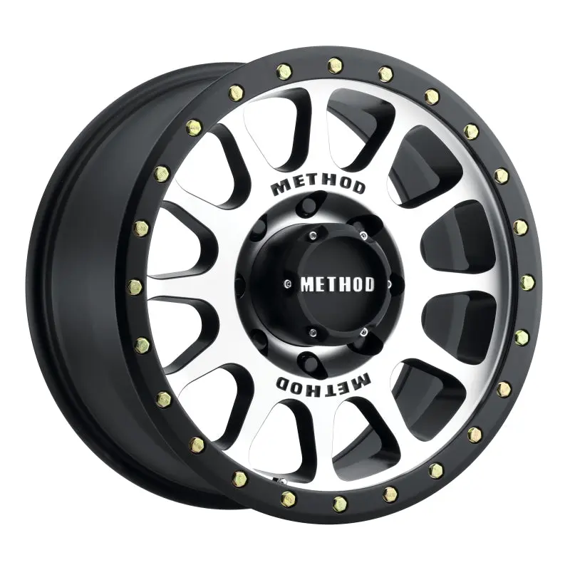 Method MR305 NV 17x8.5 0mm Offset 8x6.5 130.81mm CB Machined Black Street Loc Wheel Method Wheels