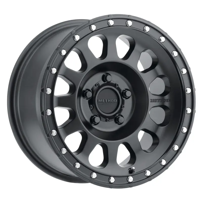 Method MR315 17x8.5 0mm Offset 5x150 110.5mm CB Matte Black Wheel Method Wheels