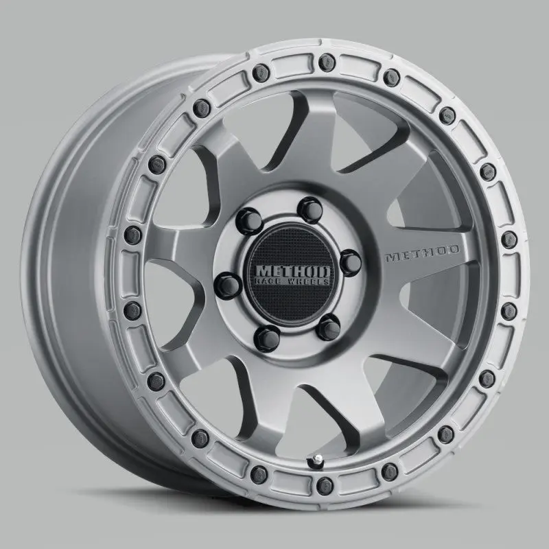 Method MR317 17x8.5 0mm Offset 6x135 87mm CB Matte Titanium Wheel Method Wheels