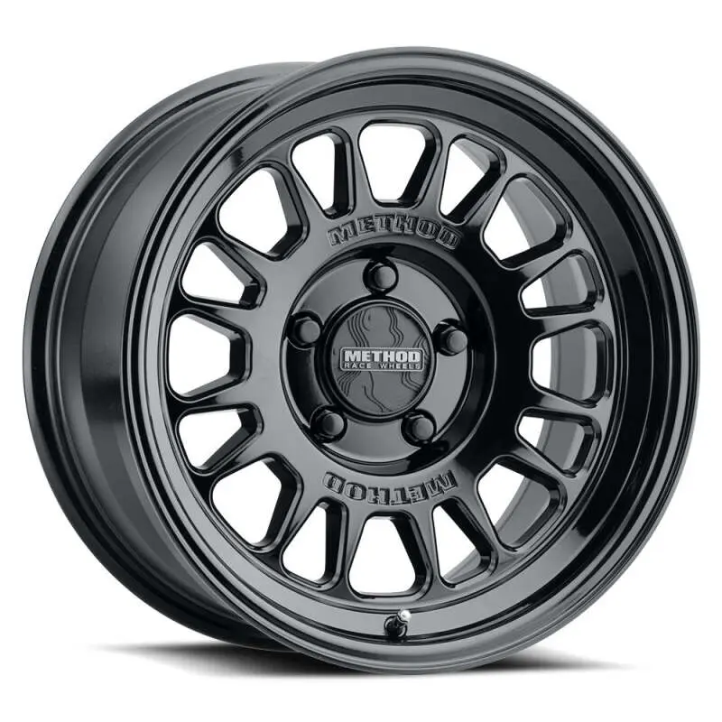 Method MR318 17x8.5 0mm Offset 5x5 71.5mm CB 4.7 BS Gloss Black Wheel Method Wheels