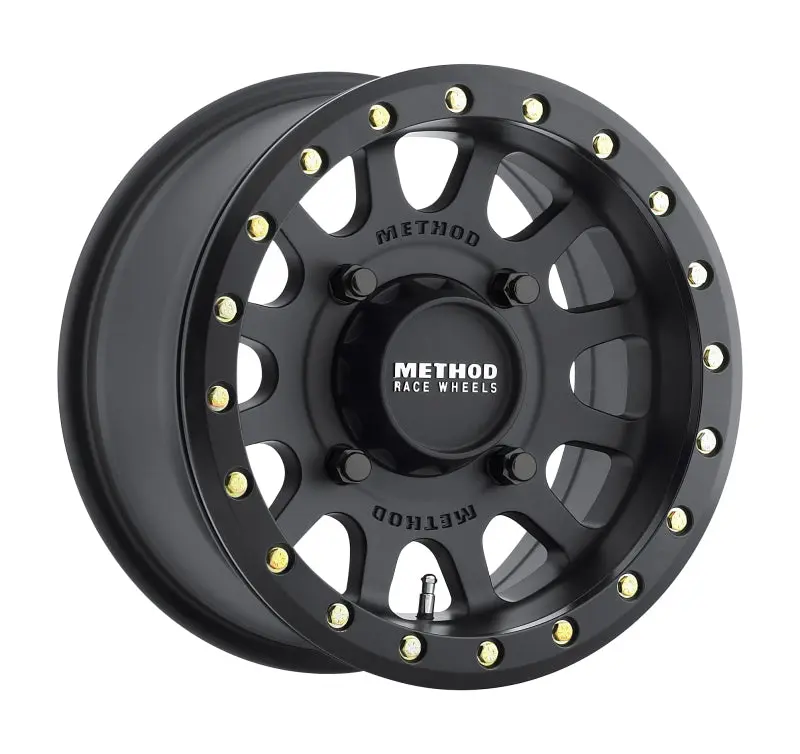 Method MR401 UTV Beadlock 14x7 4+3 13mm Offset 4x156 132mm CB Matte Black Wheel Method Wheels