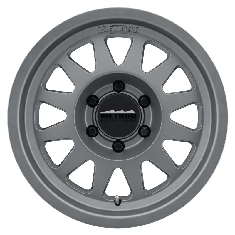 Method MR704 17x8.5 0mm Offset 8x170 130.81mm CB Matte Titanium Wheel Method Wheels