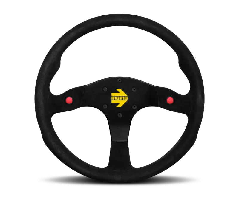 Momo MOD80 Steering Wheel 350 mm Black Suede Black Spokes
