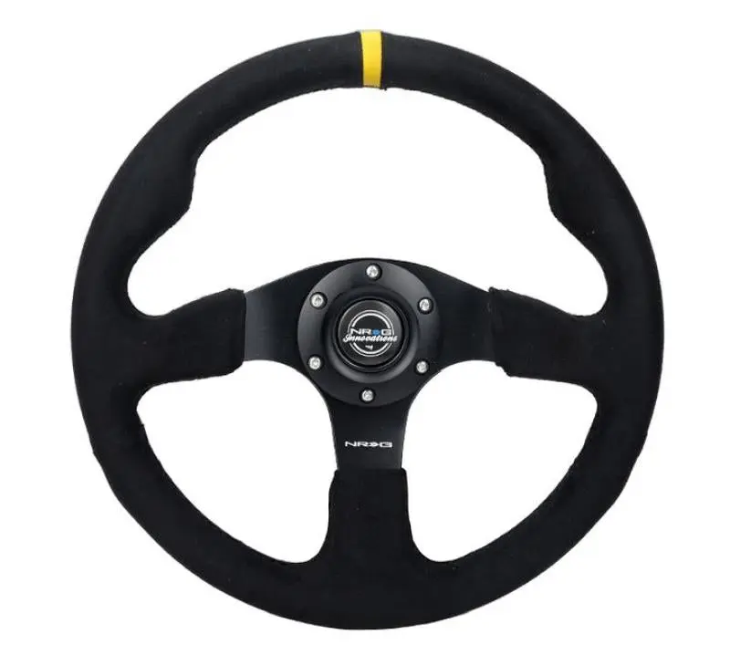 NRG Reinforced Steering Wheel (320mm) Alcantara Steering Wheel w Black Stitching