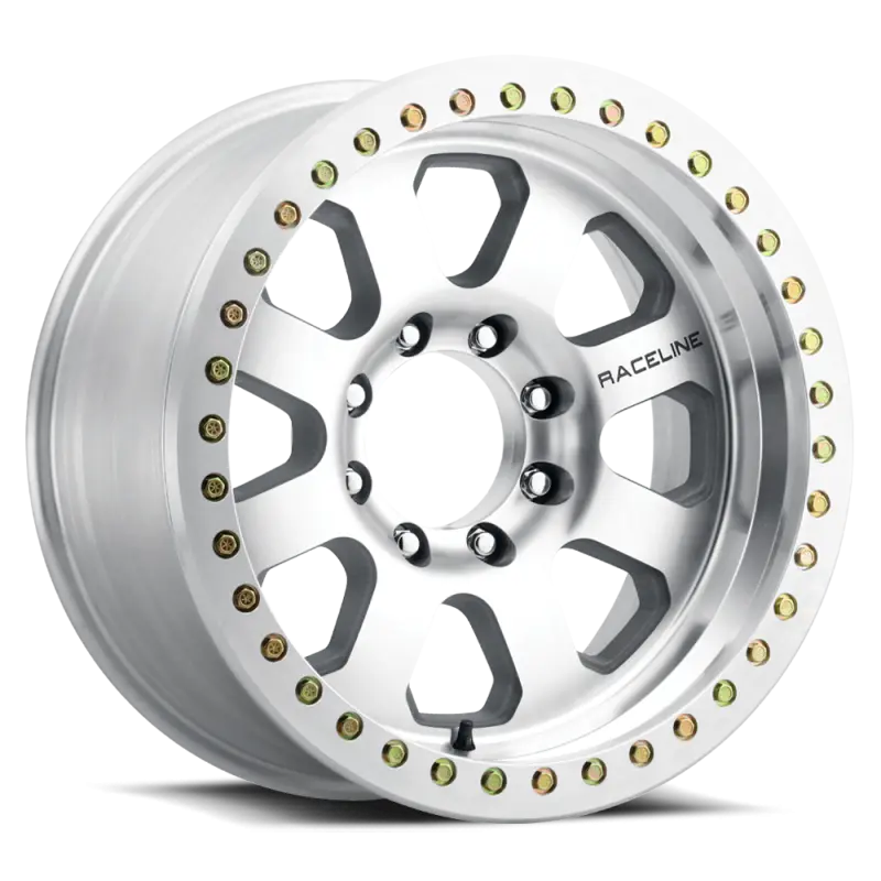 Raceline RT260M Avenger 17x9in 8x170 BP 12mm Offset 130.81mm Bore Machined Beadlock Wheel