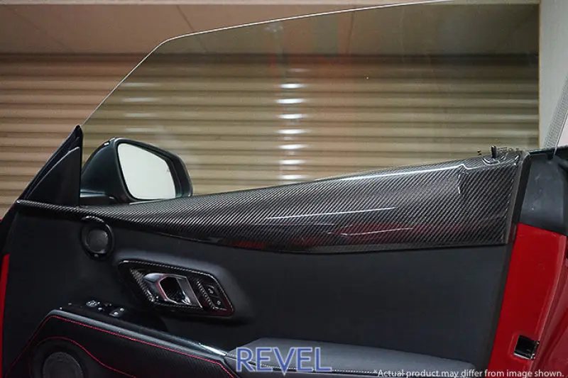 Revel GT Dry Carbon Door Trim Cover 2020 Toyota GR Supra 2 Pieces