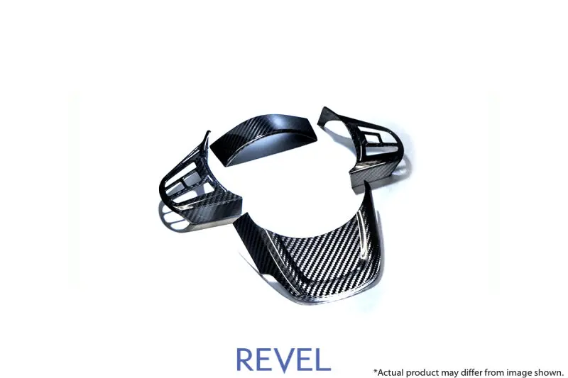 Revel GT Dry Carbon Steering Wheel Cover Inserts 2020 Toyota GR Supra 4 Pieces