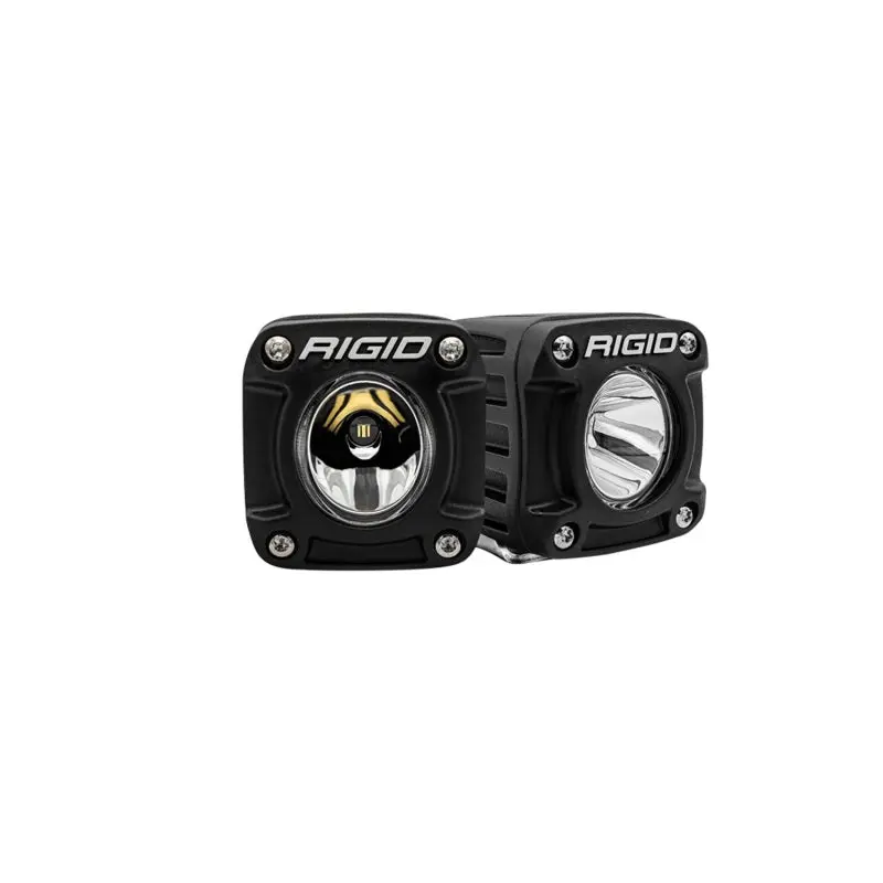Rigid Industries Revolve Pod w Amber Trim Ring Pair
