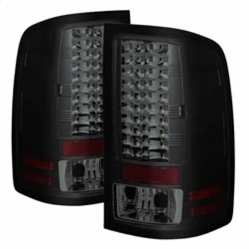 Spyder GMC Sierra 07 13 (Not 3500 Dually 4 Rear Wheels)LED Tail Lights Blk Smke ALT YD GS07 LED BSM