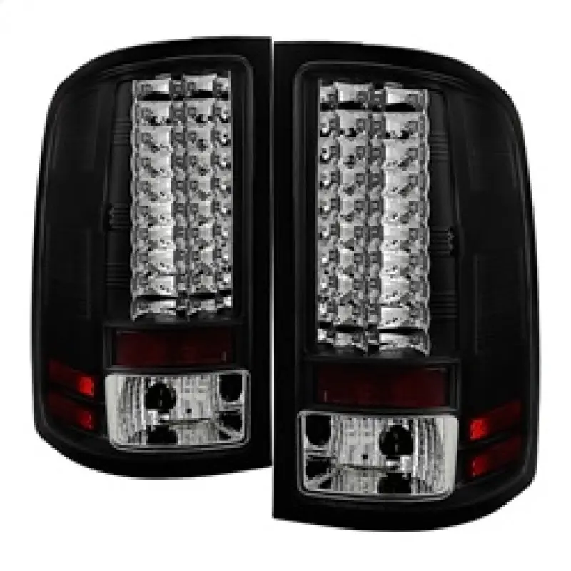 Spyder GMC Sierra 07 13 (Not fit 3500 Dually 4 Rear Wheels)LED Tail Lights Black ALT YD GS07 LED BK