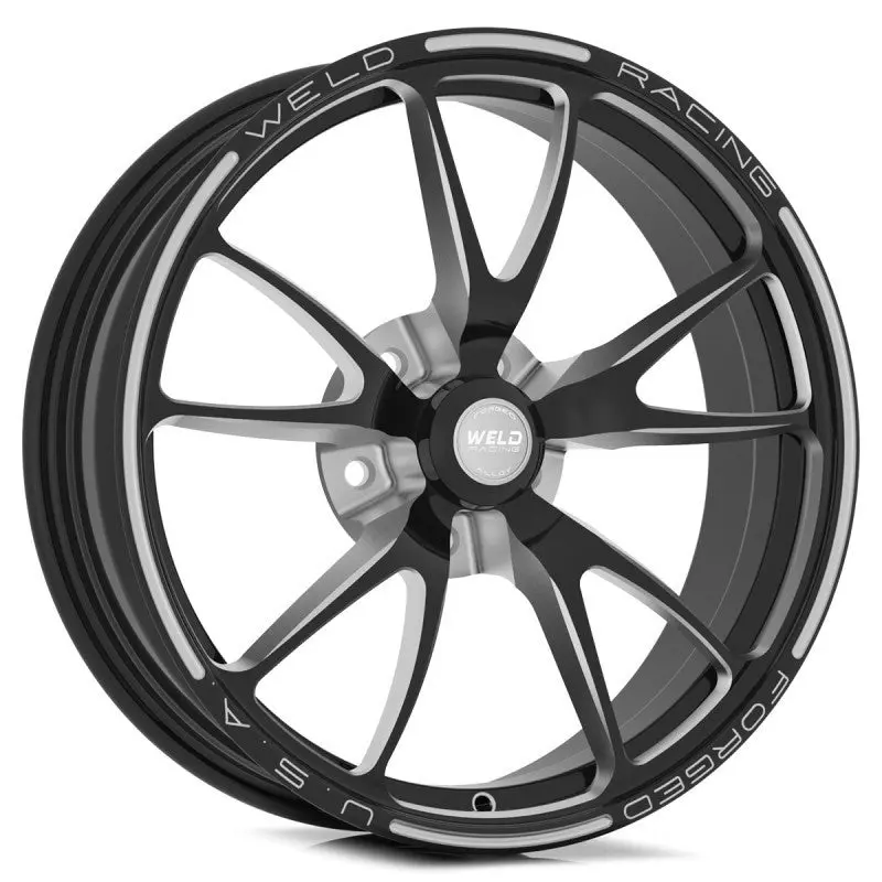 Weld Full Throttle 1 Piece 15x3.5 Strange Spindle MT 1.75in. BS Black Wheel Non Beadlock