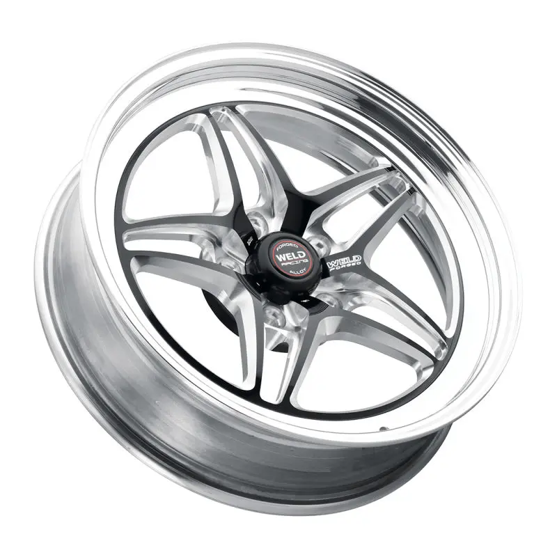 Weld S81 18x5 5x120 BP 2.1in. BS ( 23mm Offset) Black Wheel 3.18 ID (High Pad) Non Beadlock